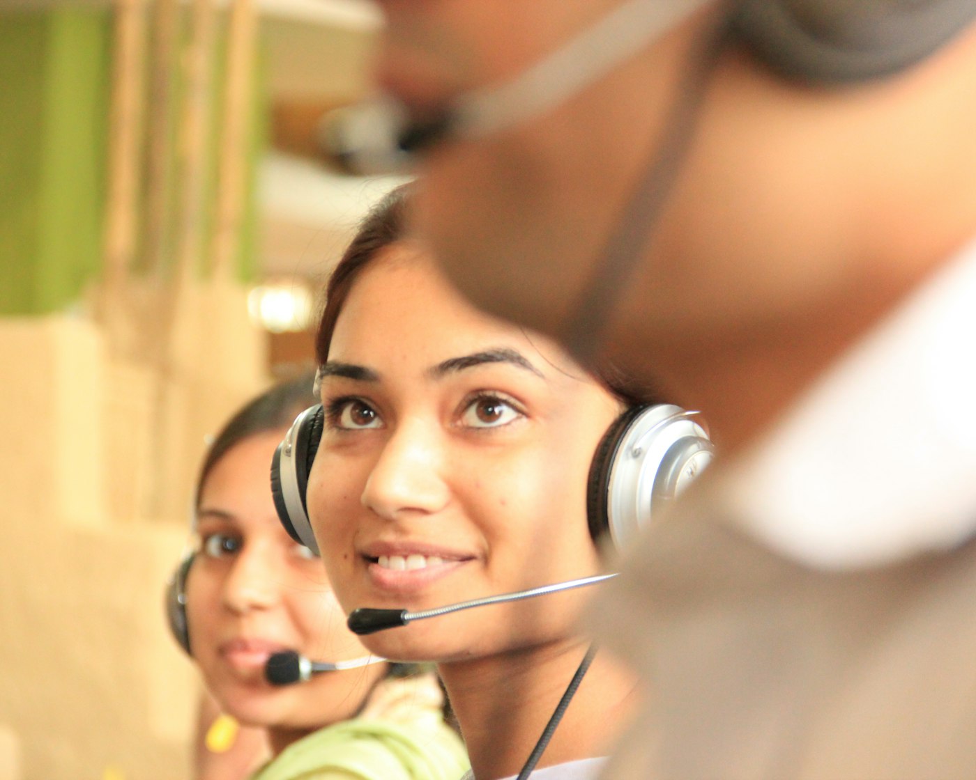 Small business owner set up with a call center for small business
